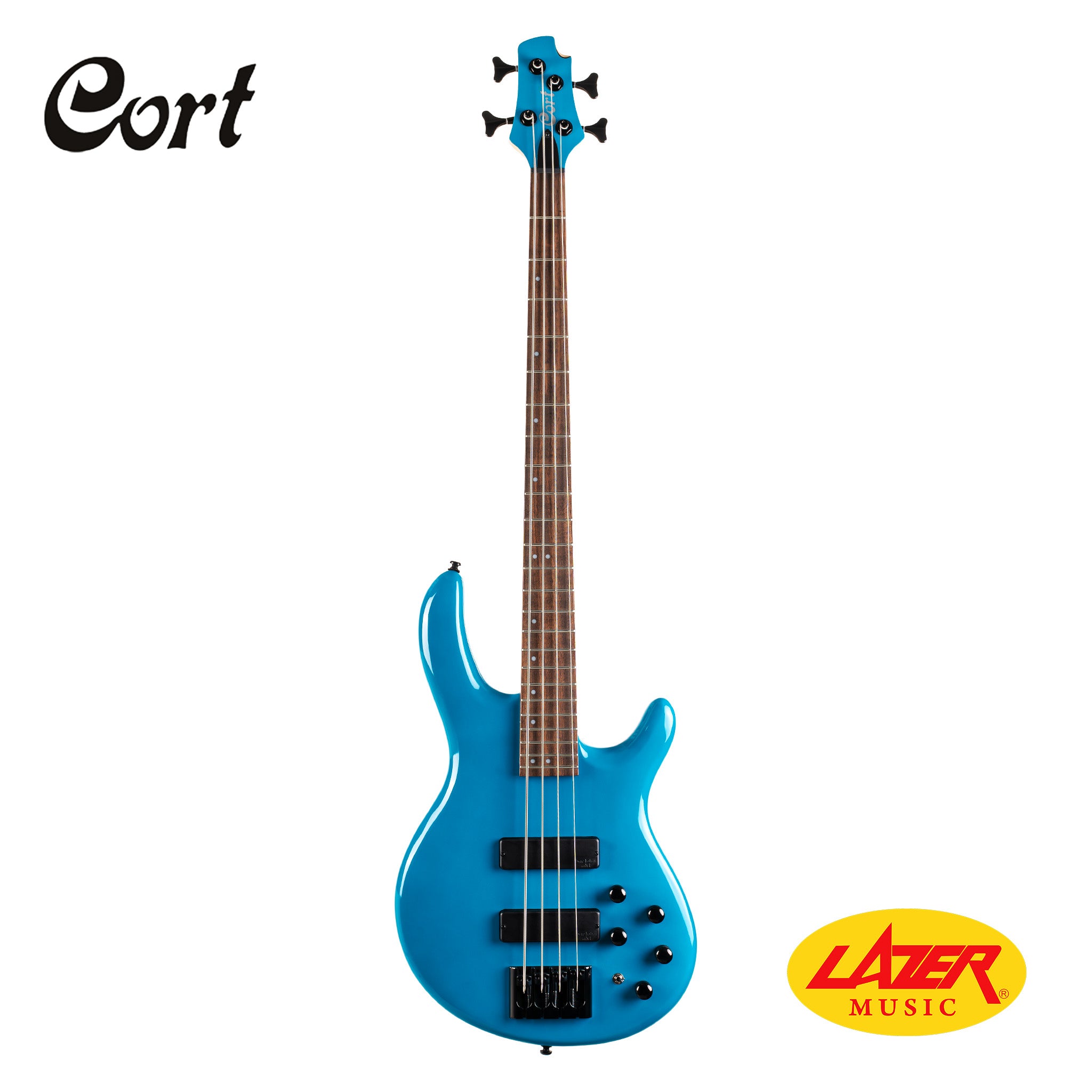 Cort C4 Deluxe Bass Guitar (Blue)